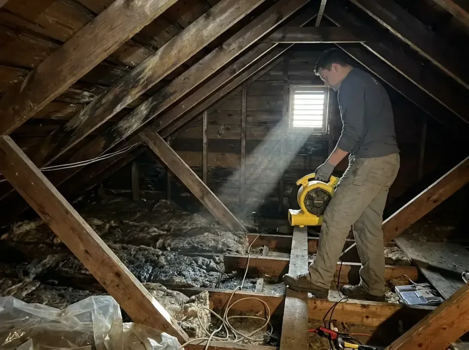 attic-water-damage-drying-proc-007 — frequently asked questions, Emergency Water Extraction & 24/7 Flood Response in Creve C…